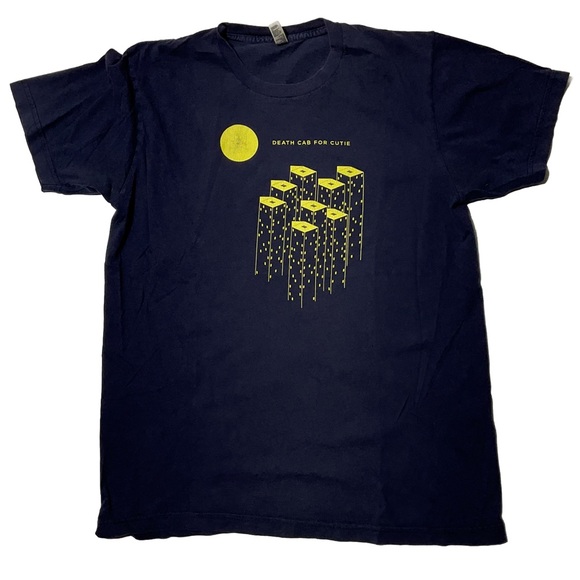 American Apparel Other - Death Cab For Cutie Y2K Band T 2005 Size M  Navy Postal Service